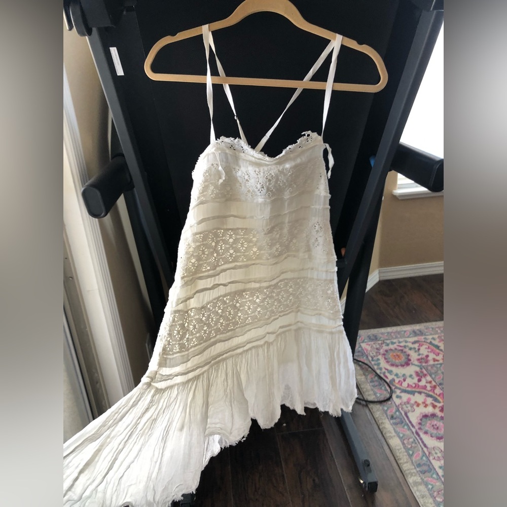 Free people, white linen dress